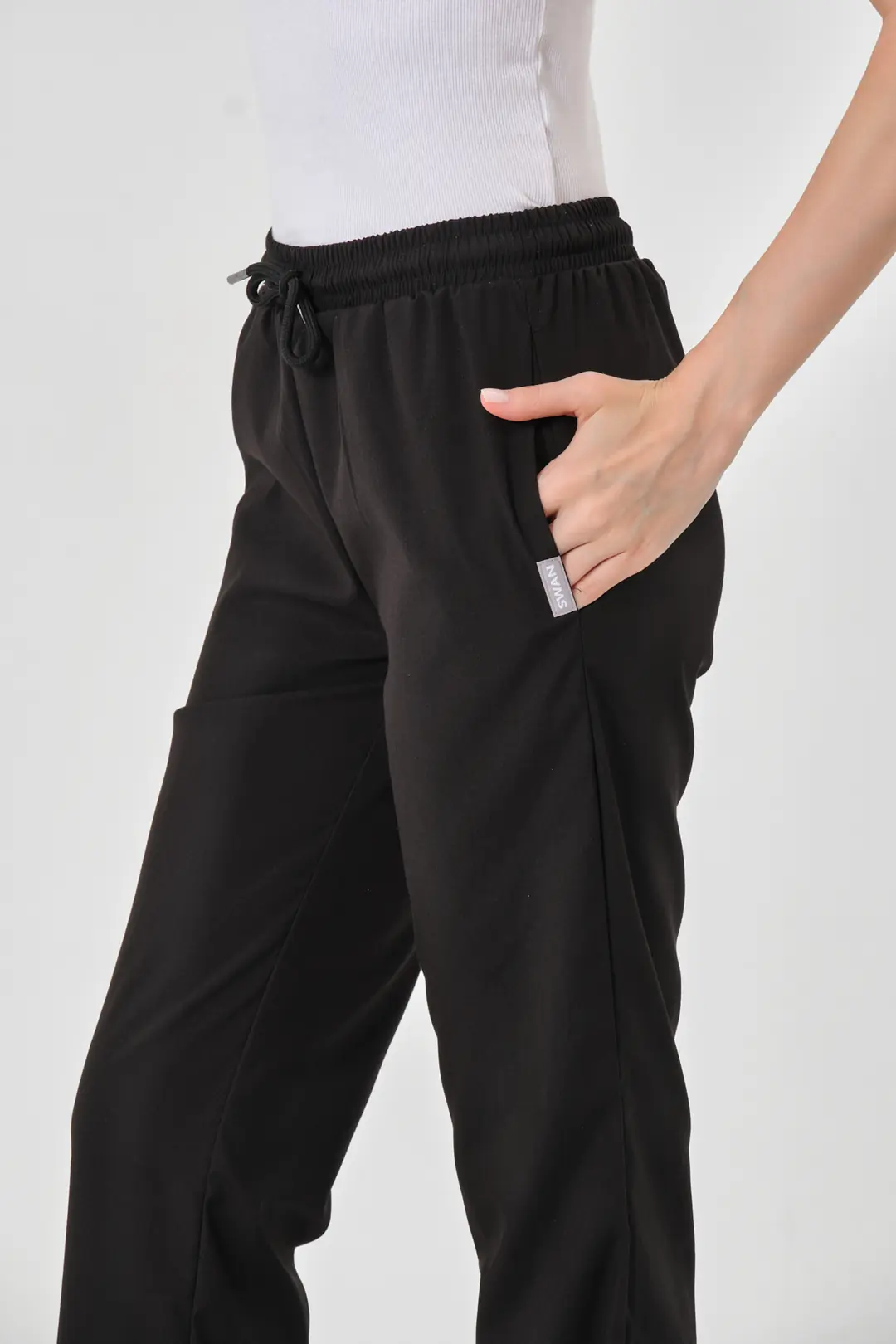 LILA - SİYAH KADIN İSPANYOL PAÇA ALT ÜNİFORMA - 3