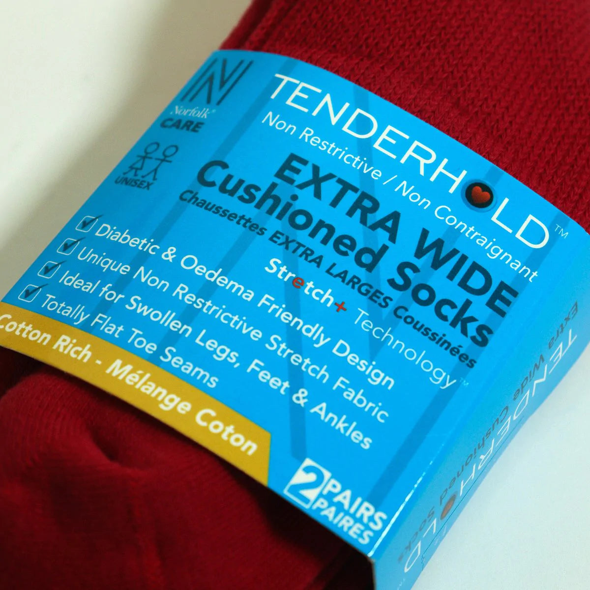 Lima Stretch+ Teknolojili Diyabet ve Ödem Dostu Sağlık Çorabı Kırmızı - 3