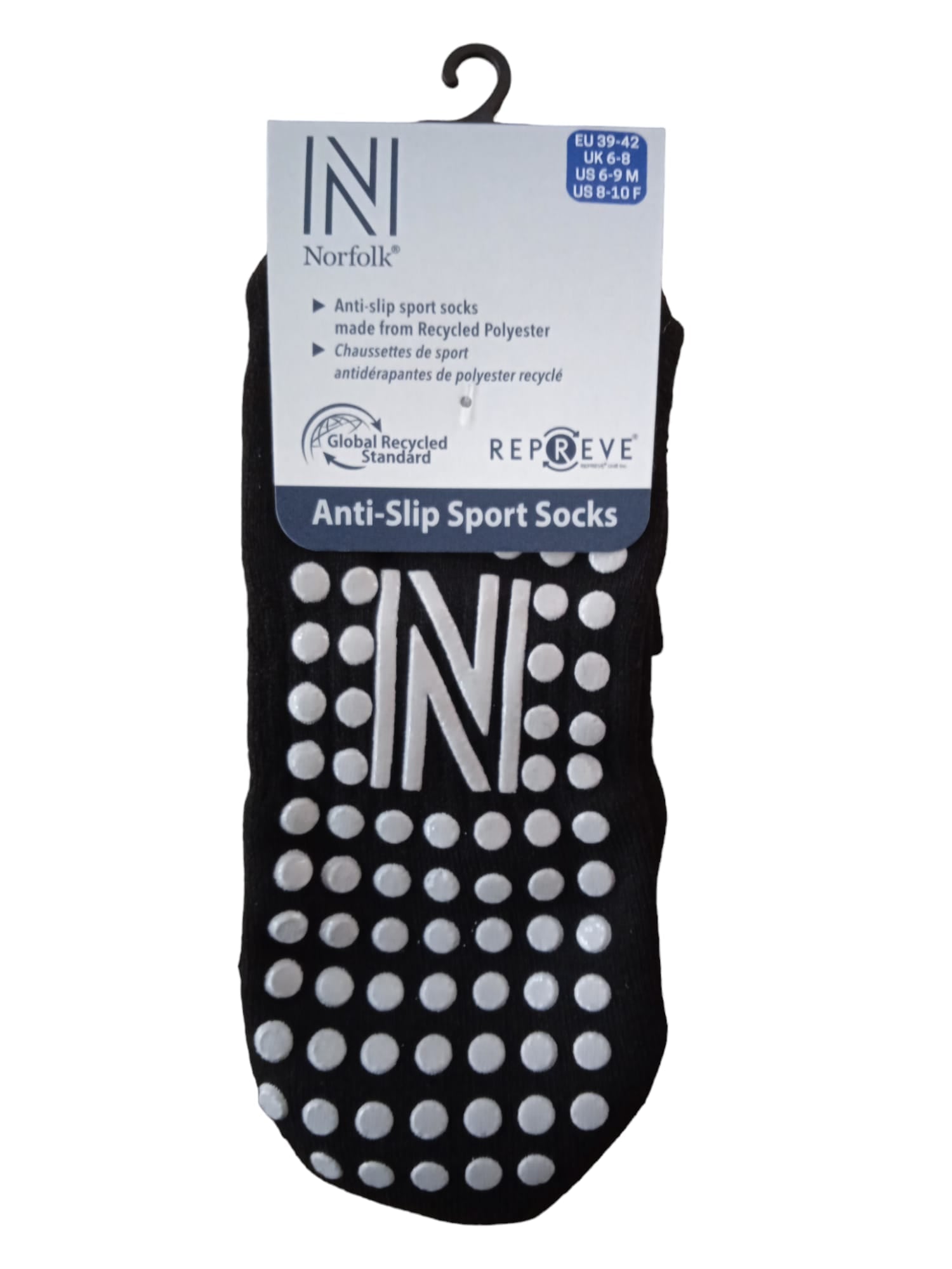 Lizard QTR Multi-Sport Siyah Kısa Kesim Kaydırmaz Tabanlı Spor Çorabı - 3