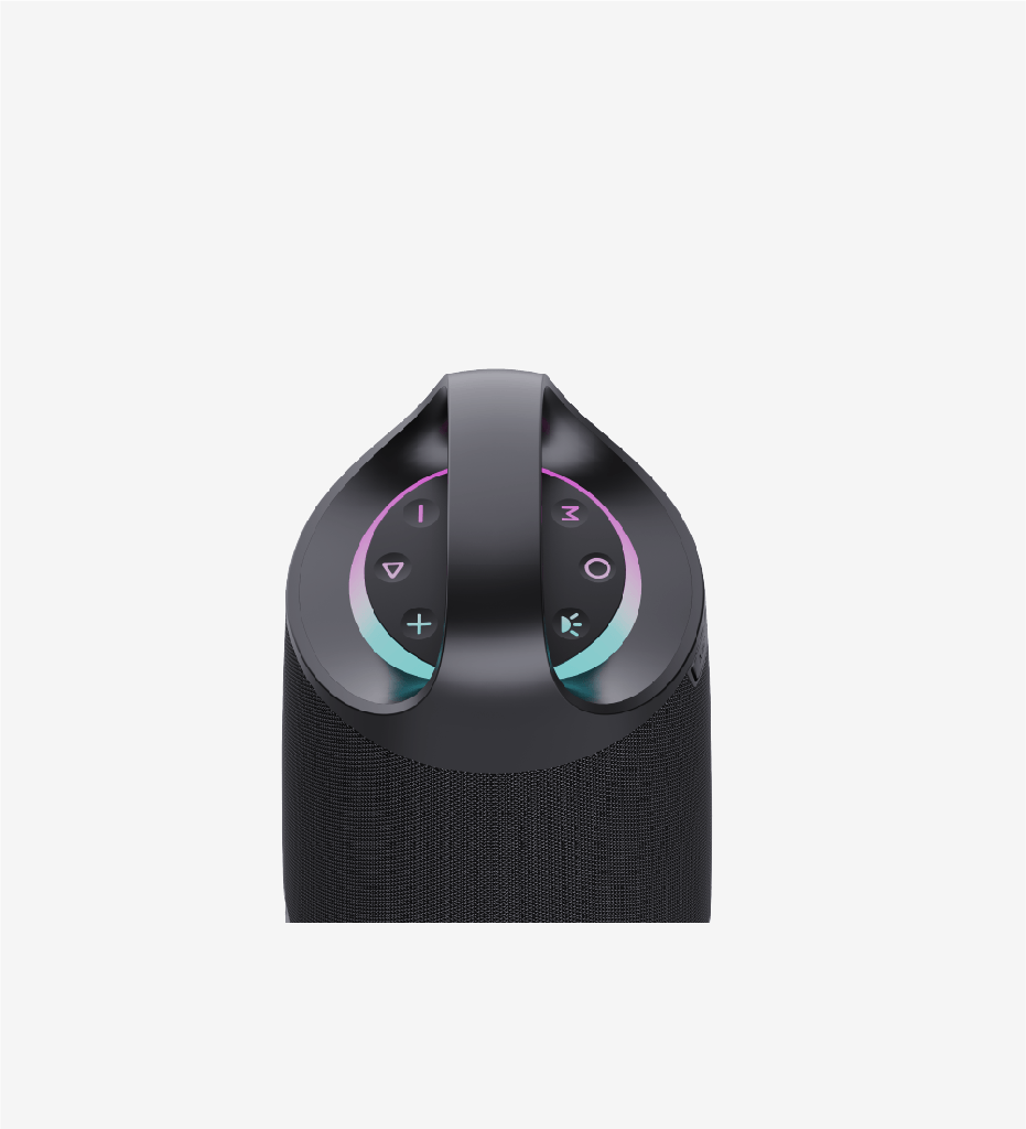 M406 Premium IPX4 Certificated Lighted Bluetooth Speaker - 4