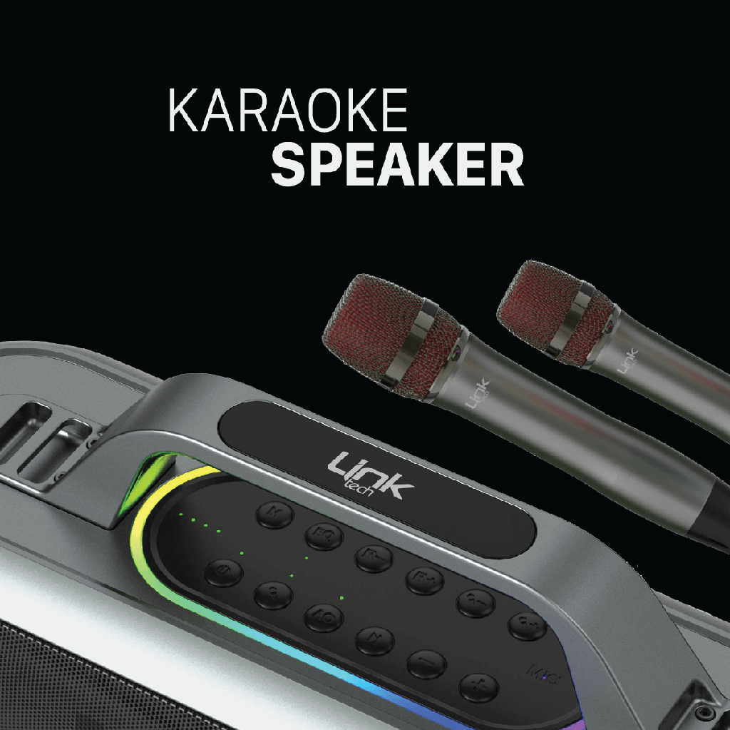 M420 Premium Extra Bass Bluetooth Speaker with Two Wireless Microphone - 9