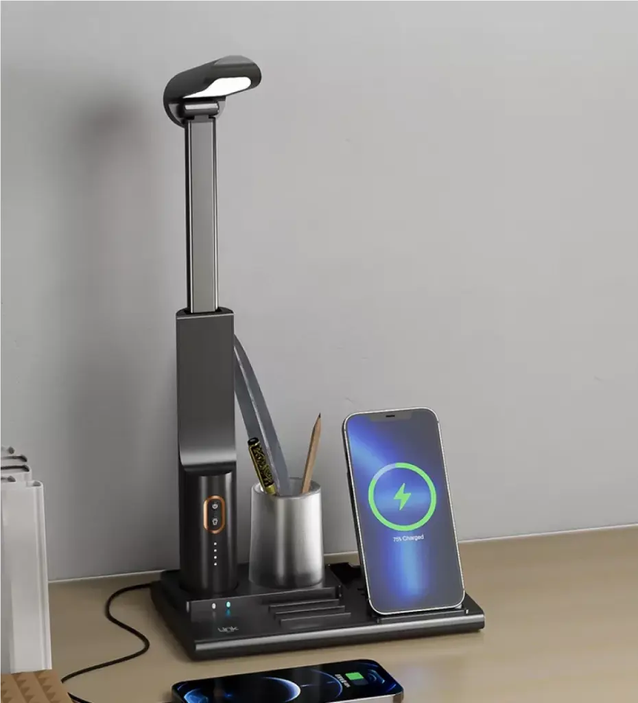 W799 Premium 3 IN 1 Wireless  Fast Charger Holder - 10