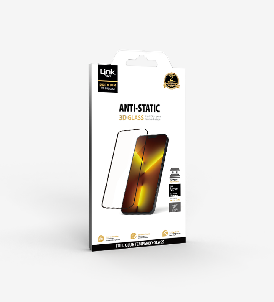 iPhone 14 Pro Premium 3D Yüksek Kalite Kırılmaz Ekran Koruyucu Cam