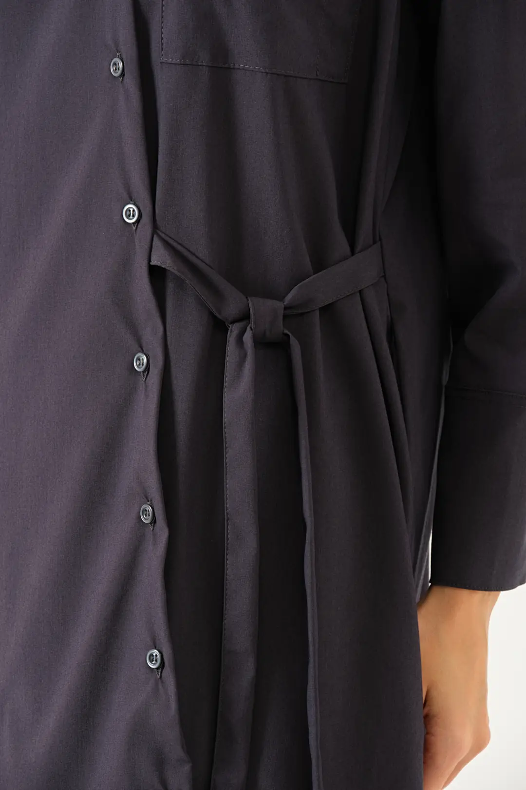 LUNA - ANTRASİT KADIN TESETTÜR ÜST ÜNİFORMA - 4