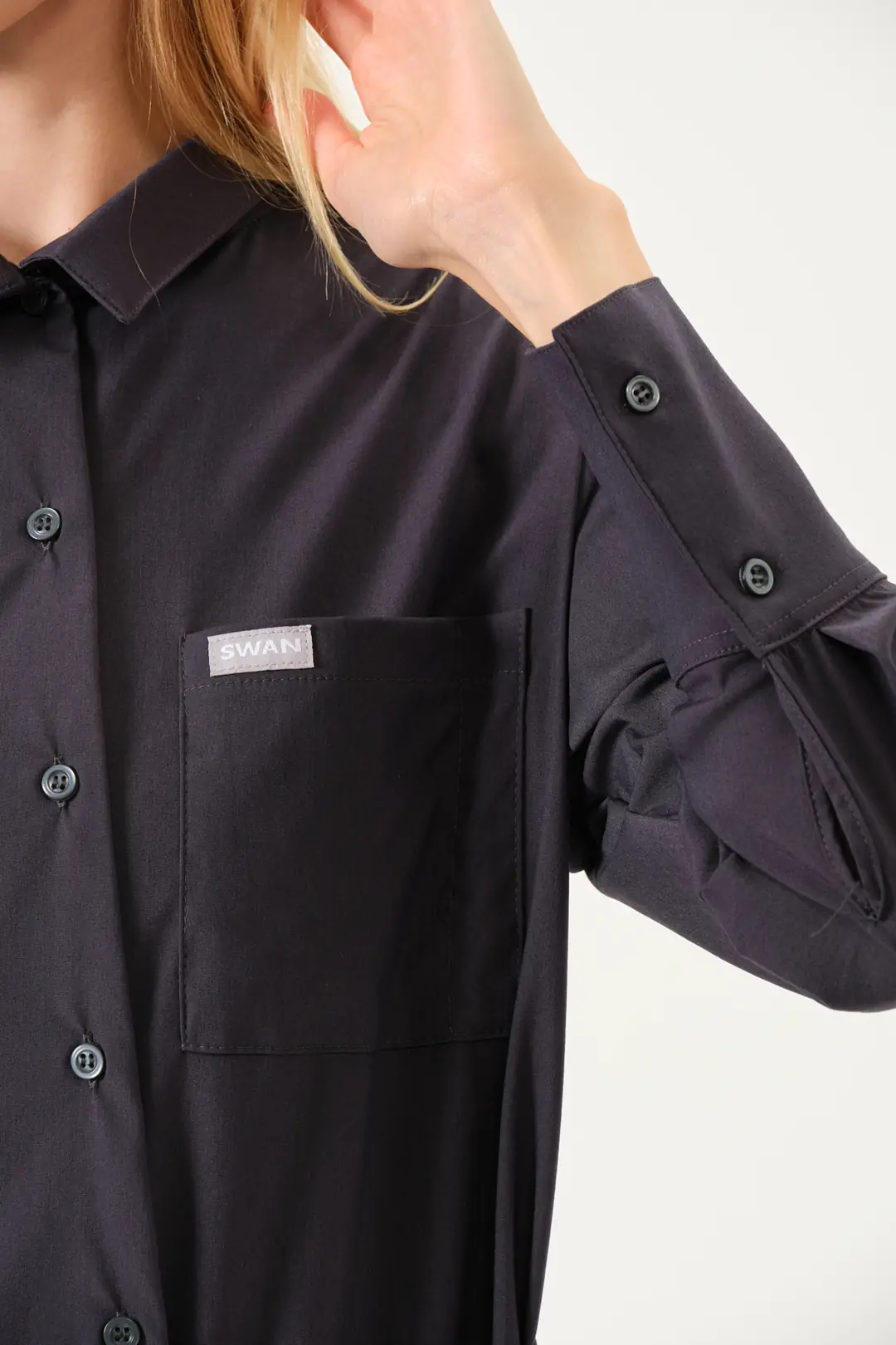 LUNA - ANTRASİT KADIN TESETTÜR ÜST ÜNİFORMA - 5