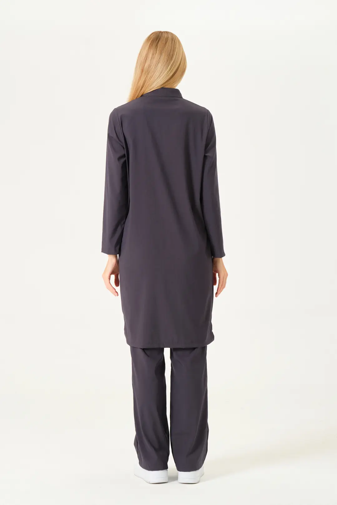 LUNA - ANTRASİT KADIN TESETTÜR ÜST ÜNİFORMA - 7