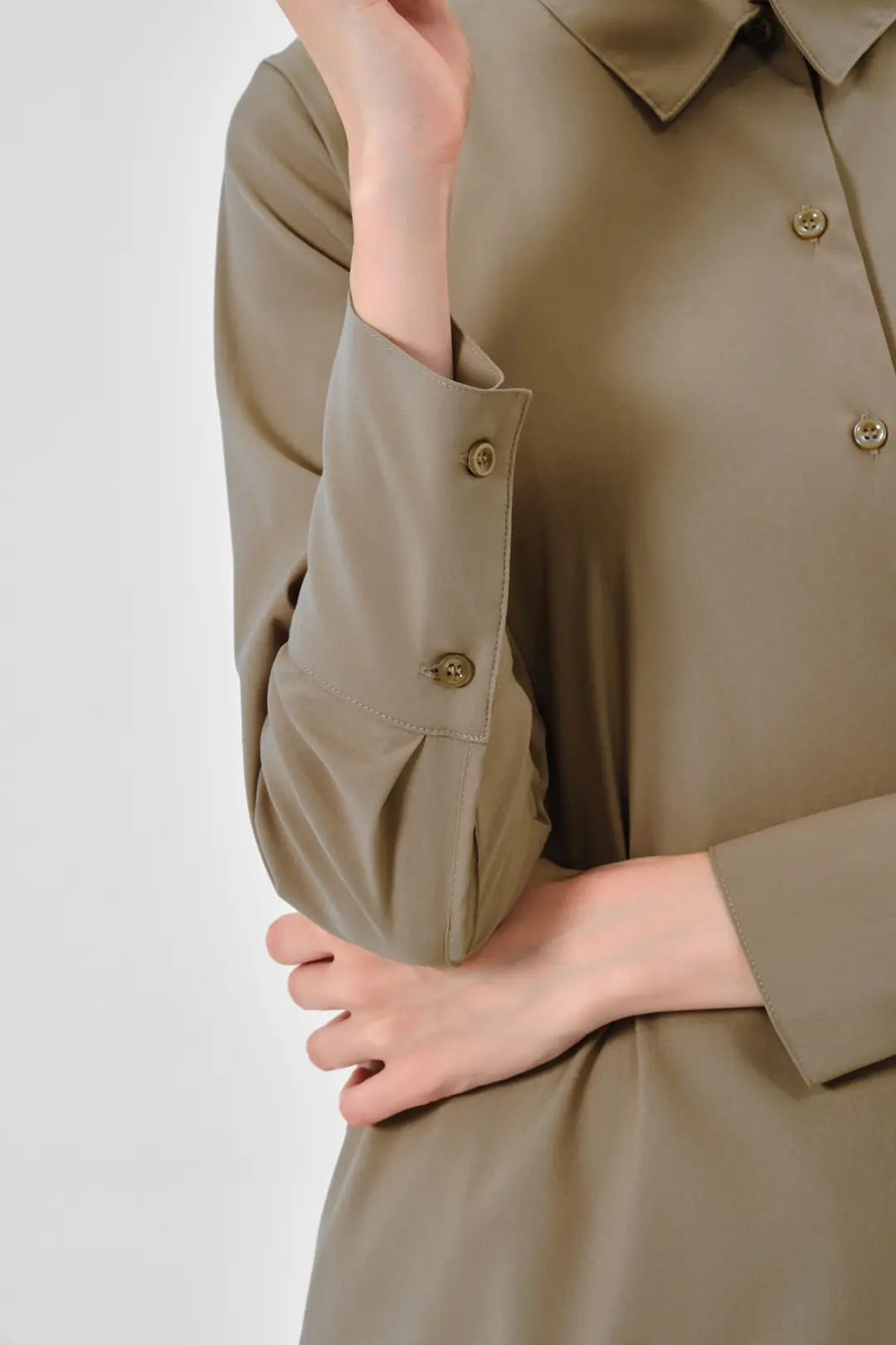 LUNA - BEJ KADIN TESETTÜR ÜST ÜNİFORMA - 5