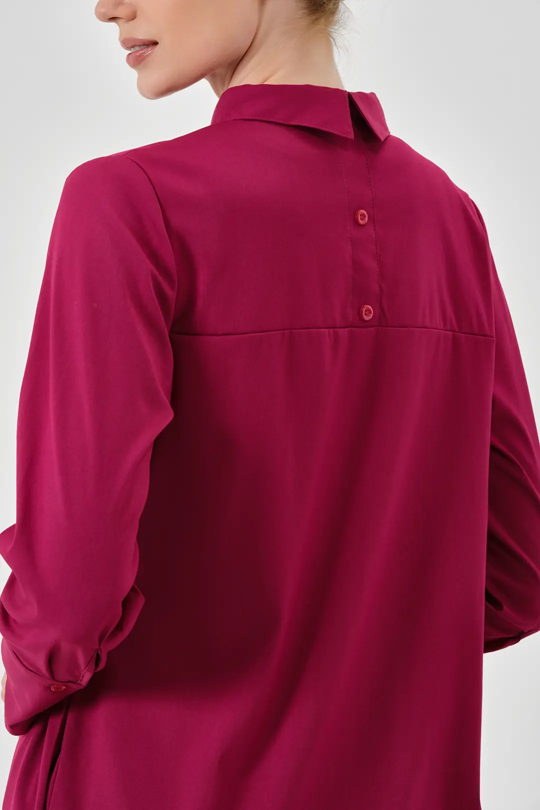 LUNA - FUŞYA KADIN TESETTÜR ÜST ÜNİFORMA - 3