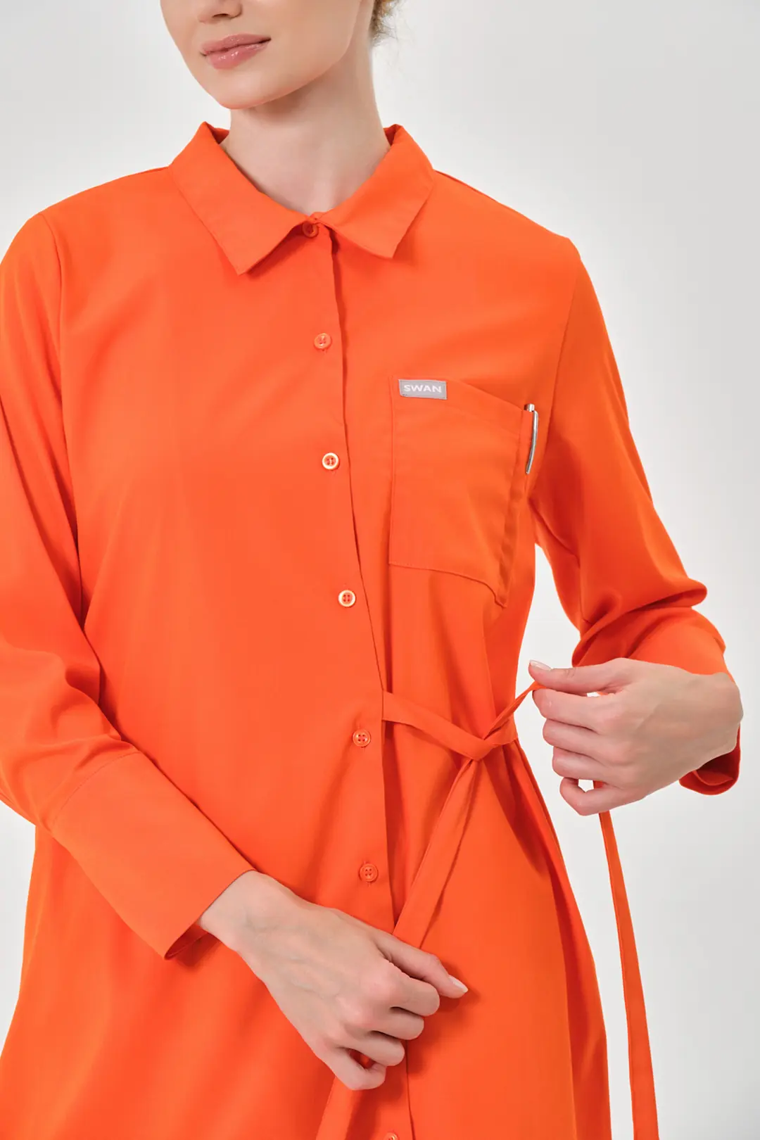 LUNA - KİREMİT KADIN TESETTÜR ÜST ÜNİFORMA - 4