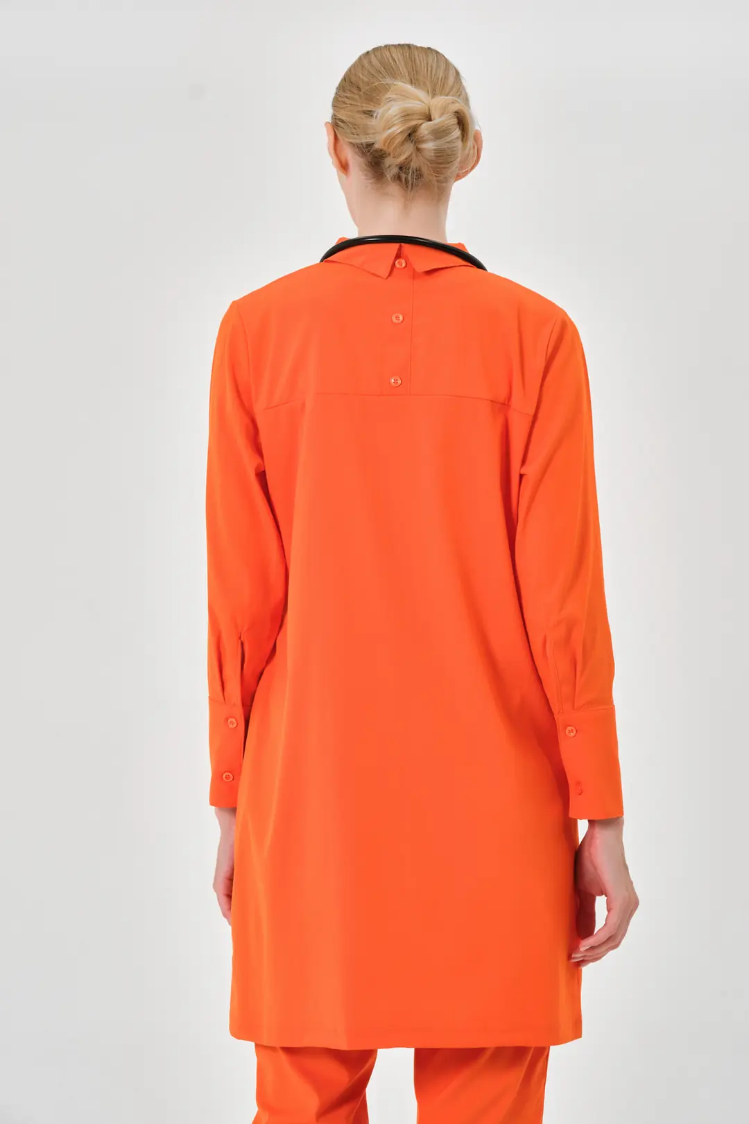 LUNA - KİREMİT KADIN TESETTÜR ÜST ÜNİFORMA - 5