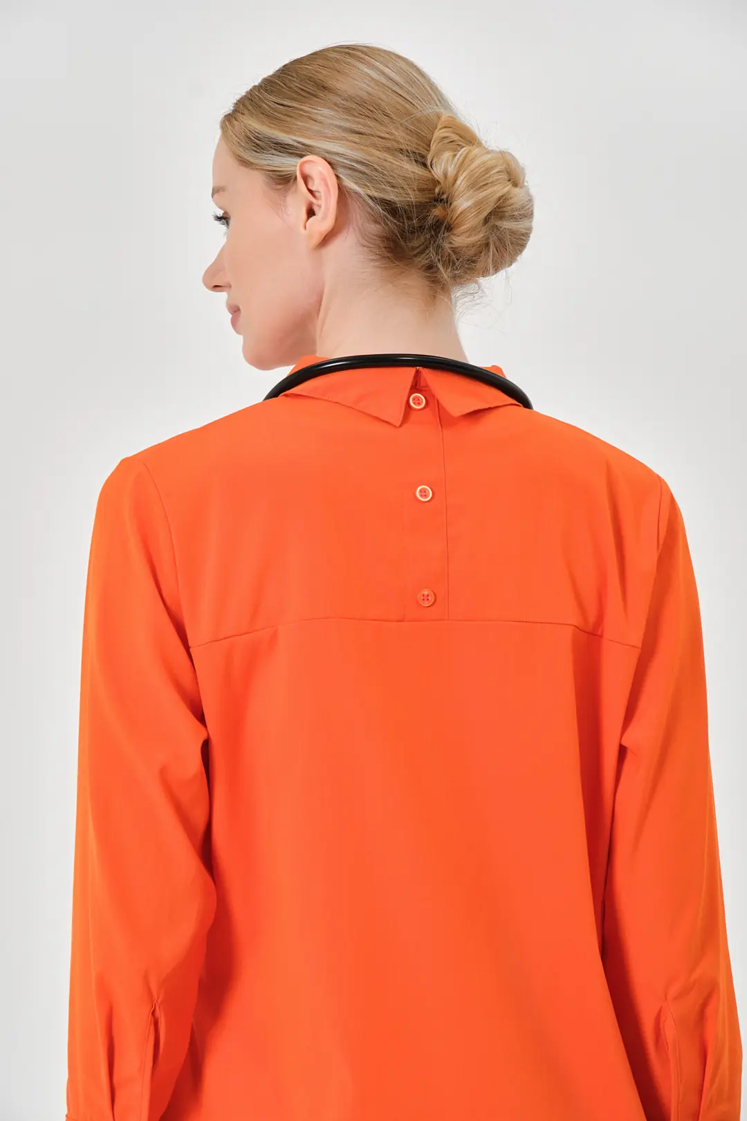 LUNA - KİREMİT KADIN TESETTÜR ÜST ÜNİFORMA - 8