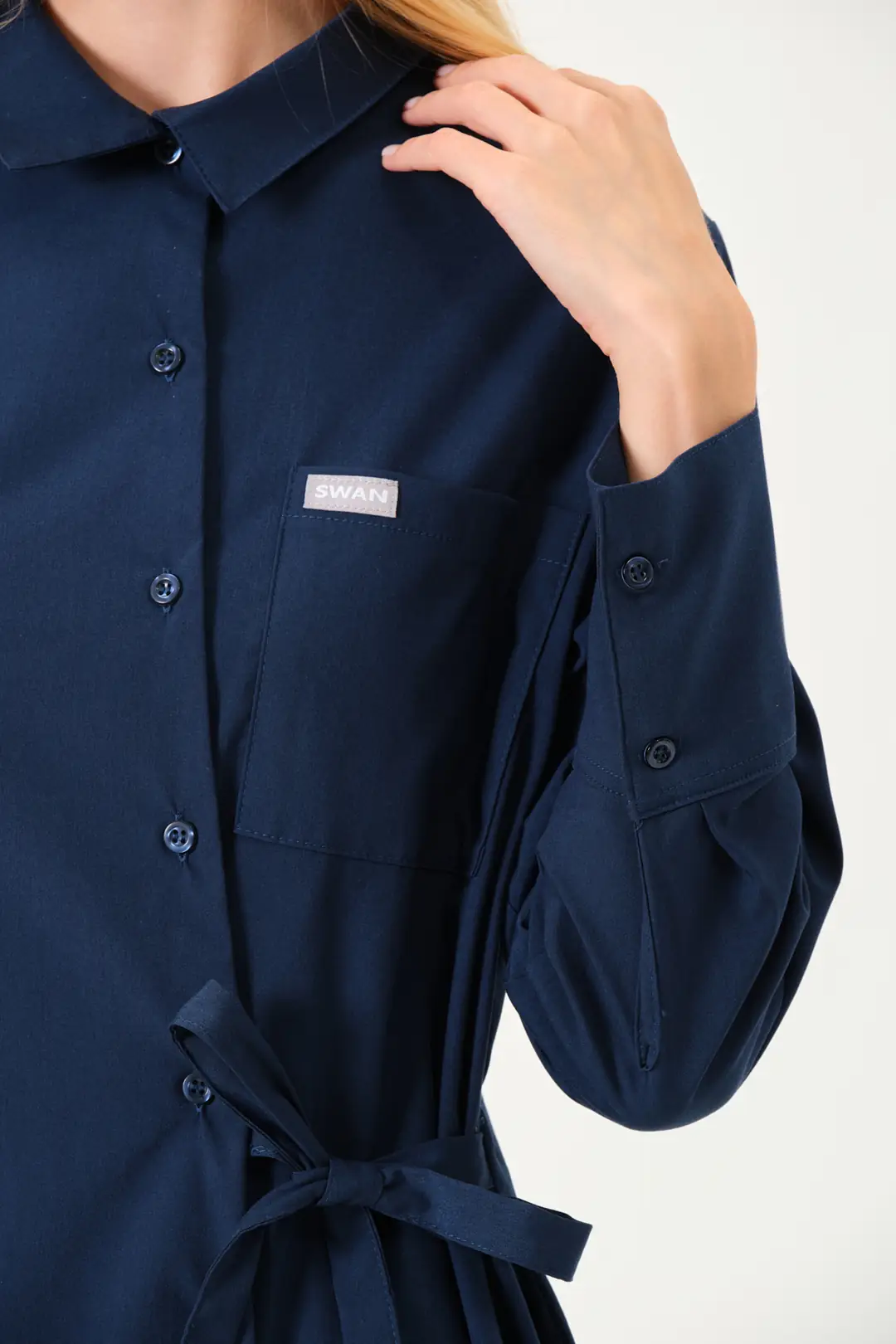 LUNA - LACİVERT KADIN TESETTÜR ÜST ÜNİFORMA - 6