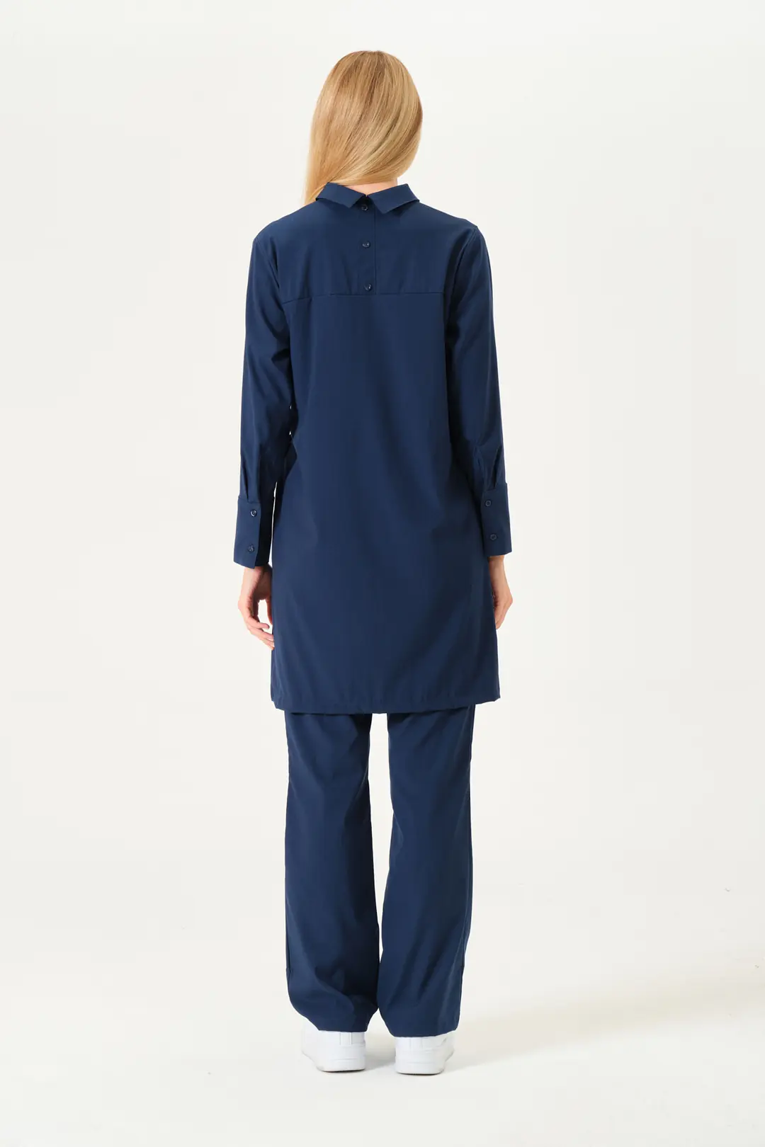 LUNA - LACİVERT KADIN TESETTÜR ÜST ÜNİFORMA - 7
