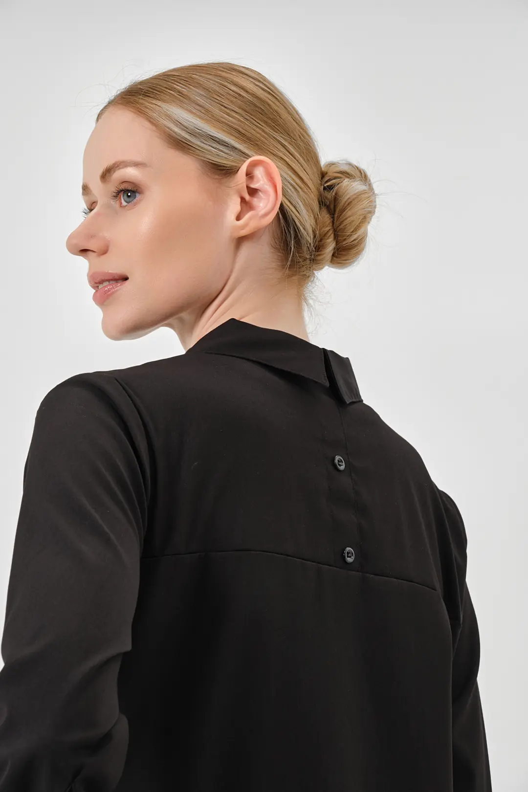 LUNA - SİYAH KADIN TESETTÜR ÜST ÜNİFORMA - 5