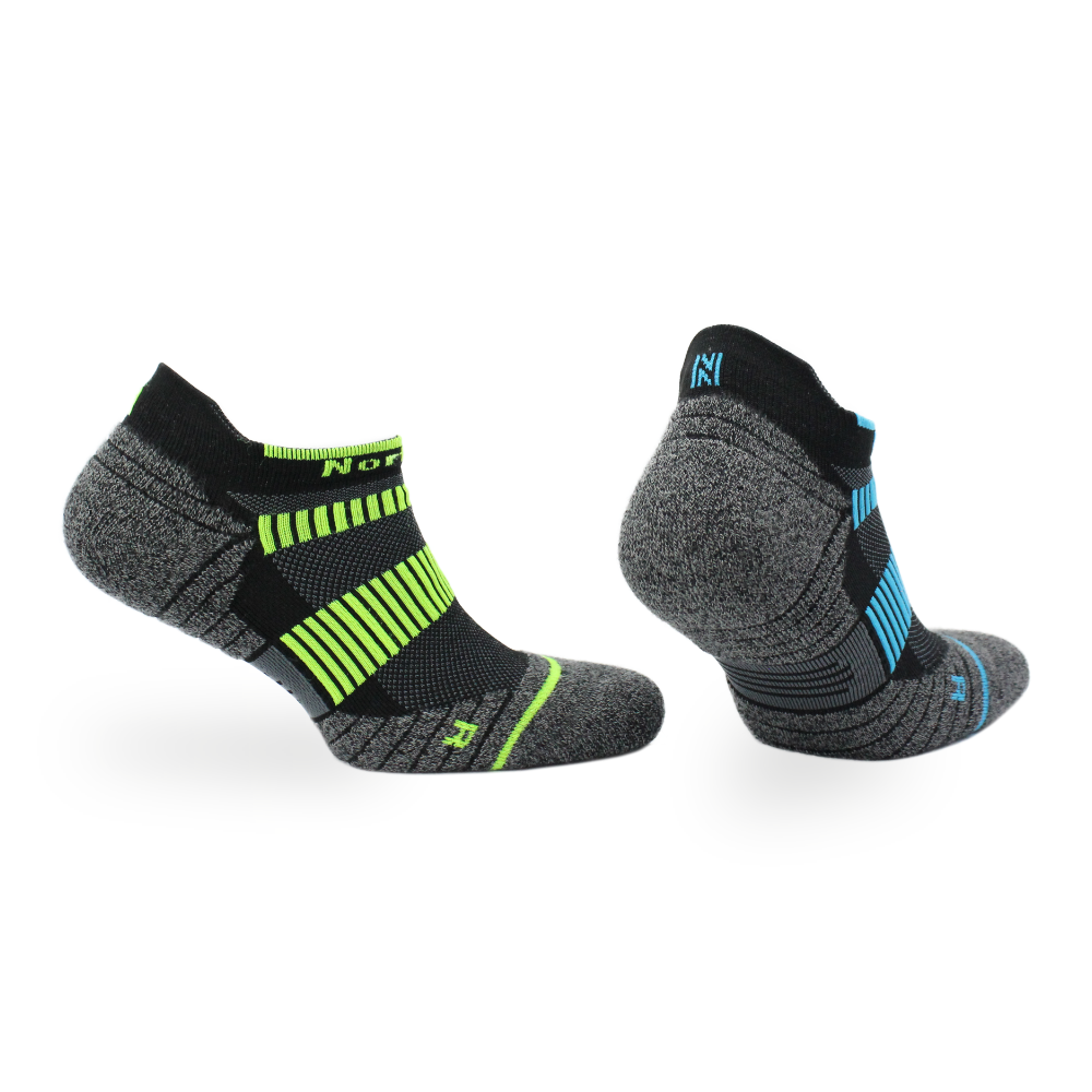 Lynx PRO Prolen Dry Touch Kısa Kesim Yürüyüş ve Koşu Çorabı Yeşil/Mavi