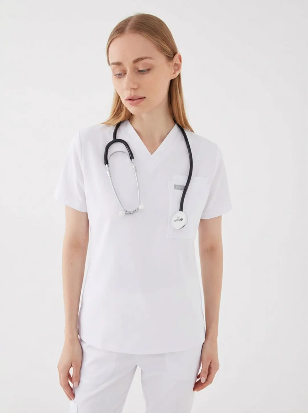 LYON - BEYAZ KADIN ÜST ÜNİFORMA