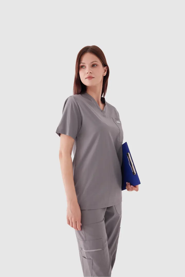 LYON - Gri Kadın Üst Üniforma - 3