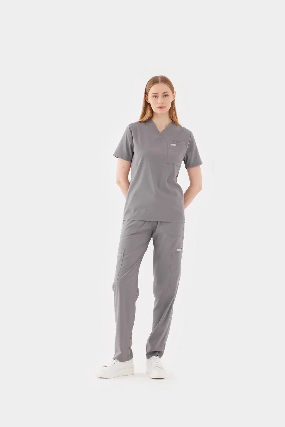 LYON - Gri Kadın Üst Üniforma - 5