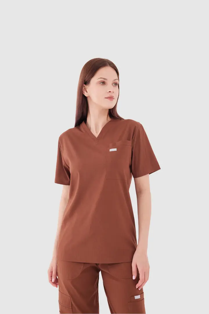 LYON - Kahverengi Kadın Üst Üniforma