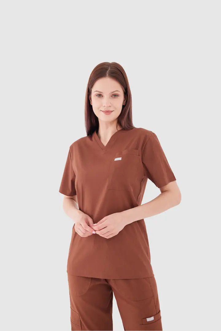LYON - Kahverengi Kadın Üst Üniforma - 3