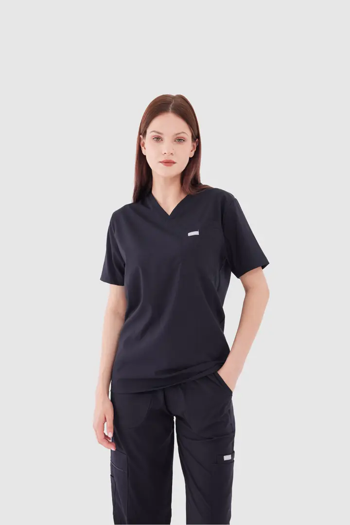 LYON - Koyu Lacivert Kadın Üst Üniforma (OVERSİZE) - 4