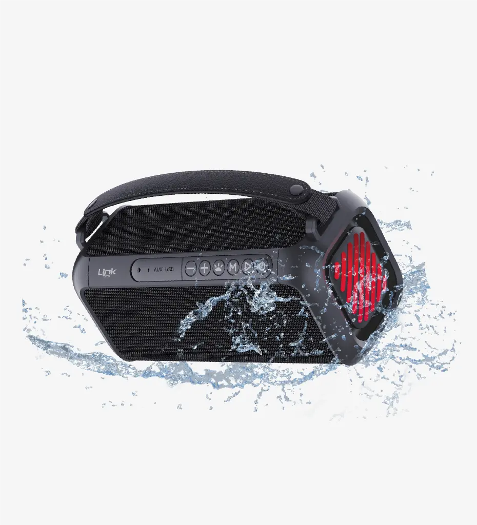 M416 Premium IPX5 Certificated Lighted Bluetooth Speaker - 5