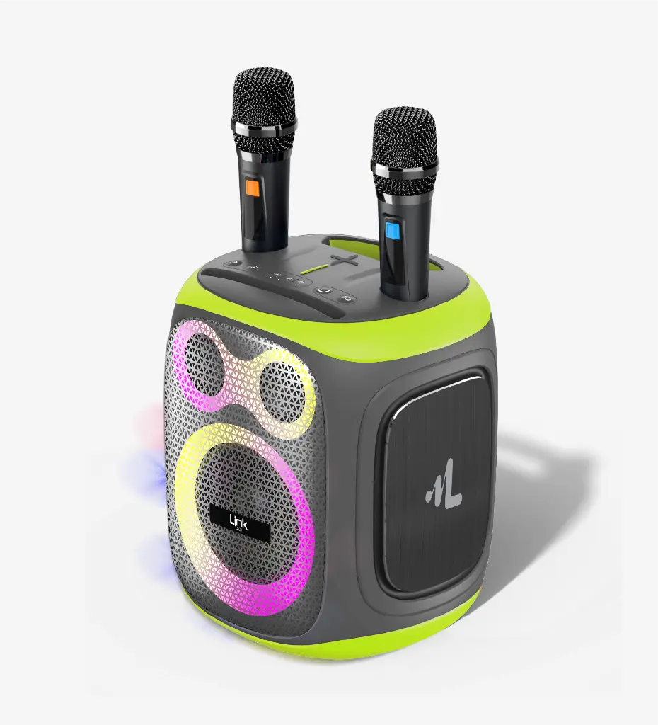 M421 Premium 120W Extra Bass Bluetooth Speaker with Two Wireless Microphone - 2