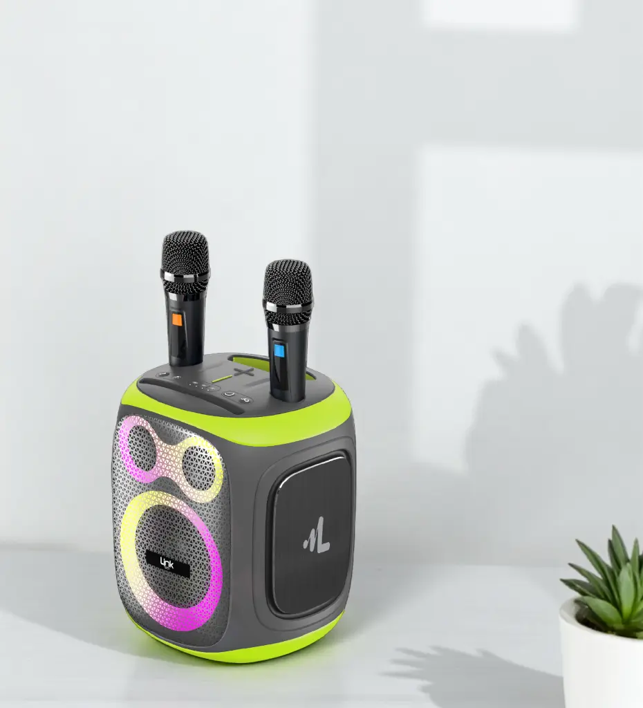 M421 Premium 120W Extra Bass Bluetooth Speaker with Two Wireless Microphone - 5