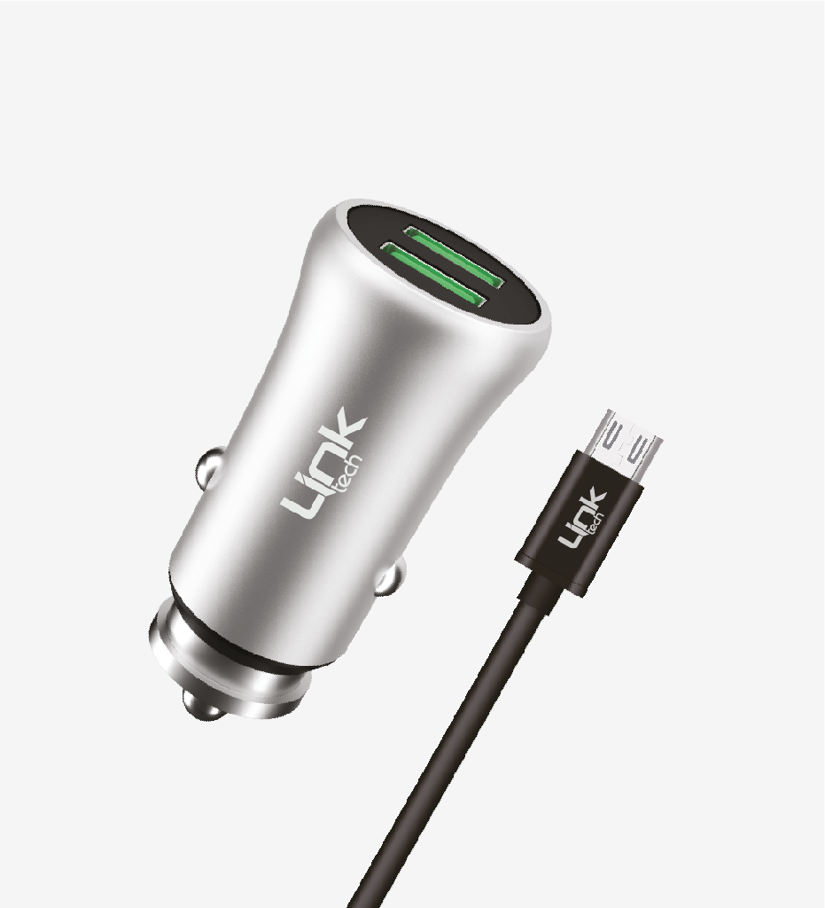 M581 Metal Micro USB Car Charger - 3