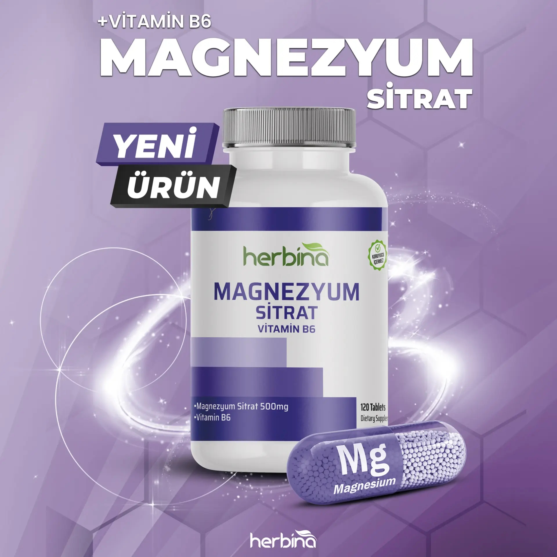 Magnezyum Sitrat 500 mg 120 Tablet - 2