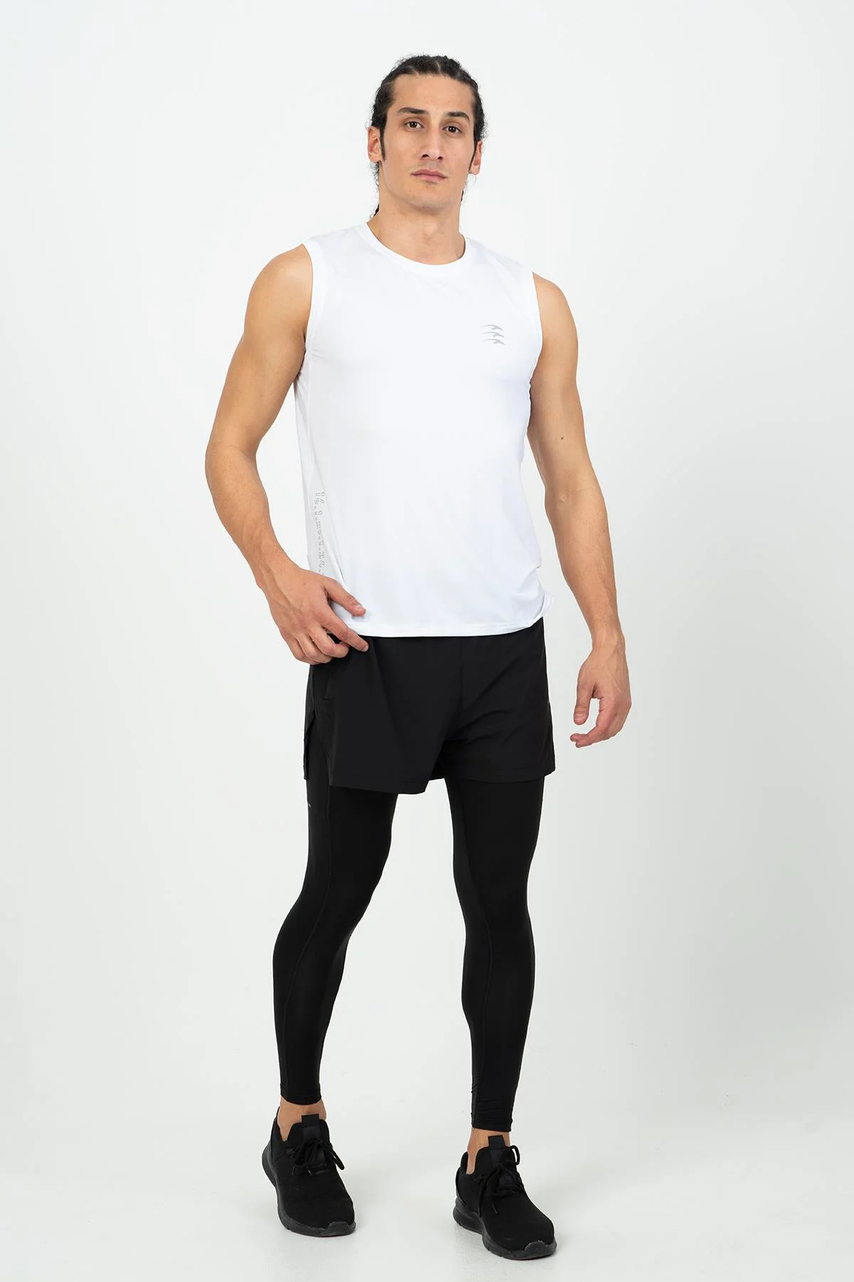 Maraton 2in1 Erkek Full Lenght Siyah Şort - 6