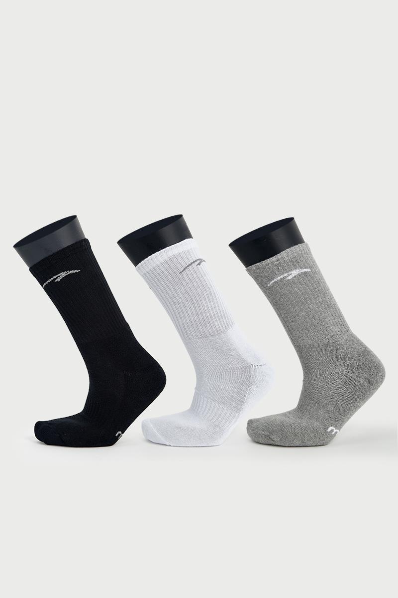 Maraton 3'Lü Erkek Beyaz Çorap