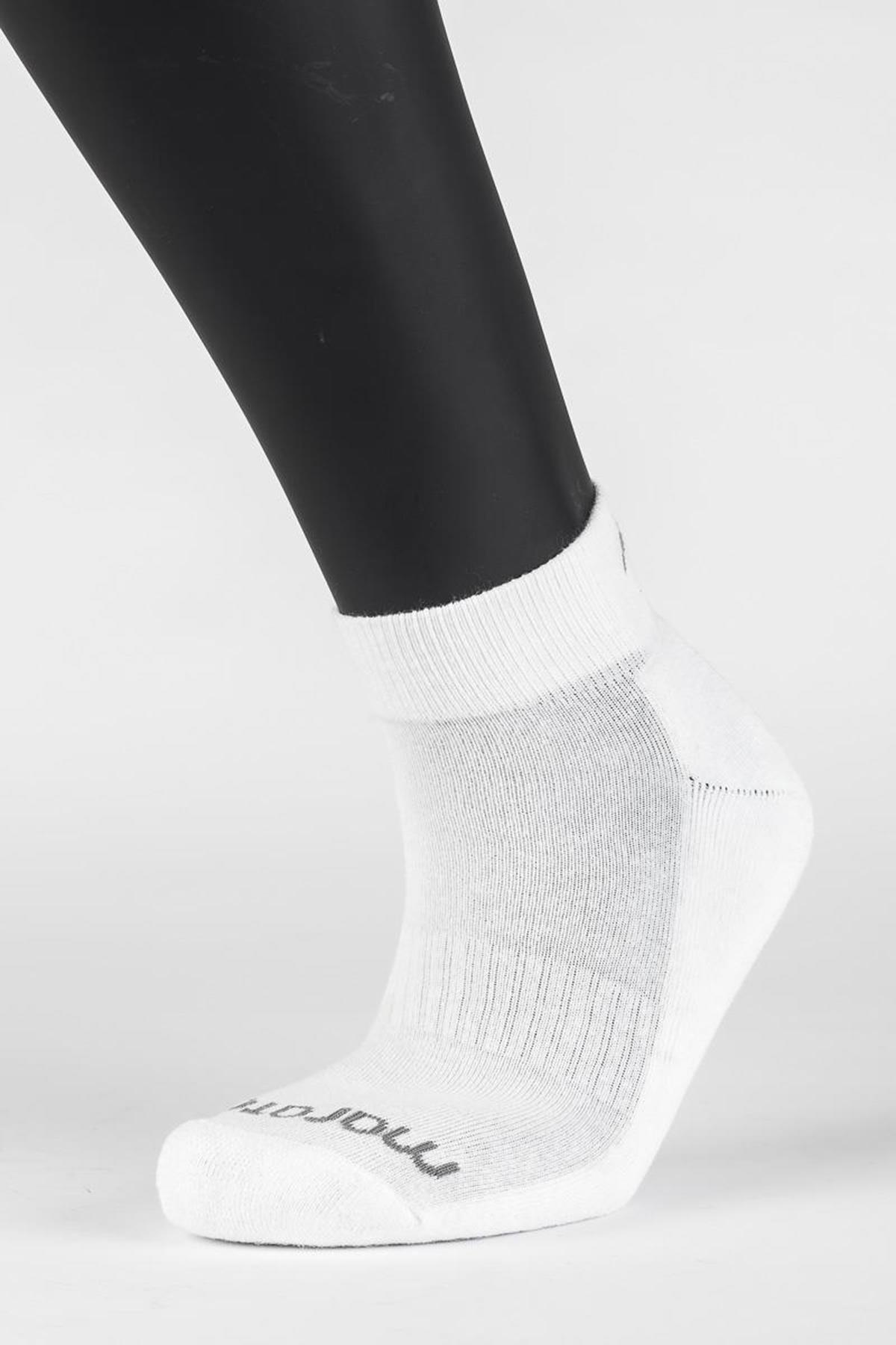 Maraton 3'Lü Unisex Beyaz Çorap - 3