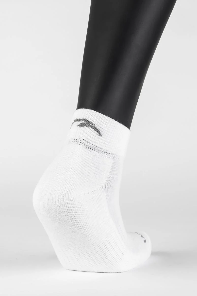 Maraton 3'Lü Unisex Beyaz Çorap - 5