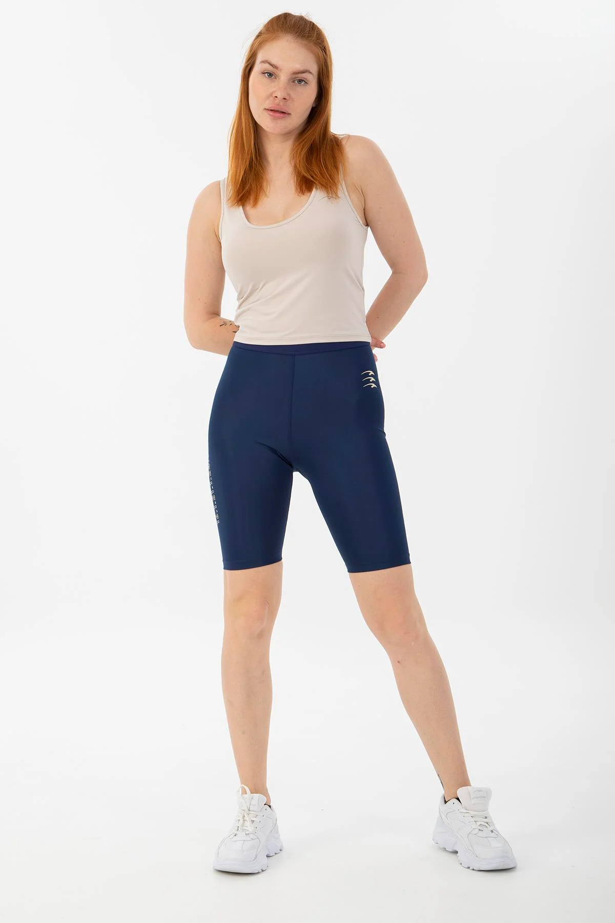 Maraton Biker Kadın Navy Şort - 6