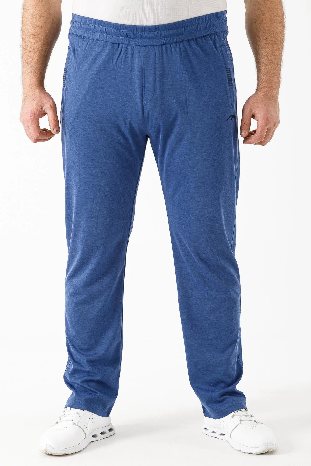 Maraton Büyük Beden Erkek Dar Paça Açık Lacivertmelanj Eşofman Altı