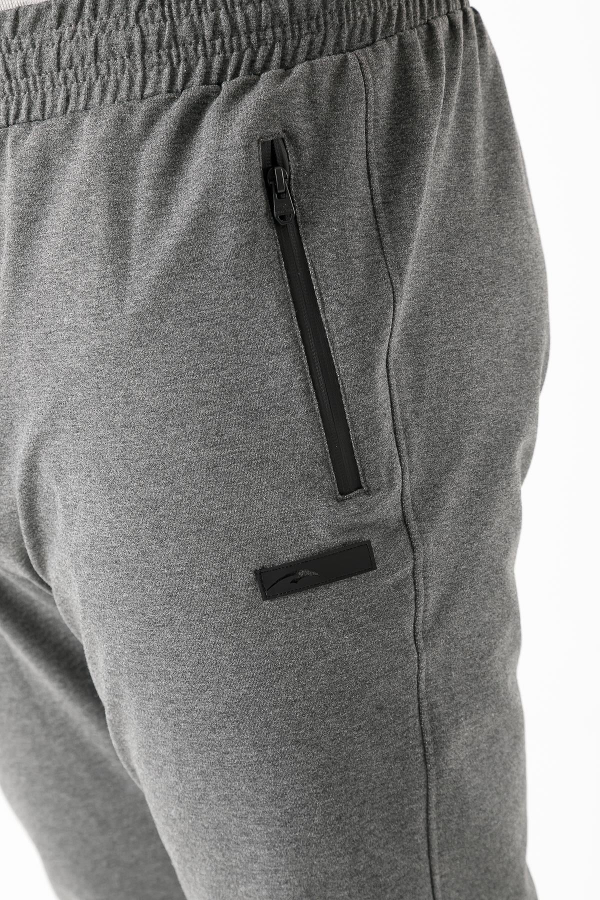 Maraton Büyük Beden Erkek Ribana Paça Antramelanj Eşofman Altı - 6