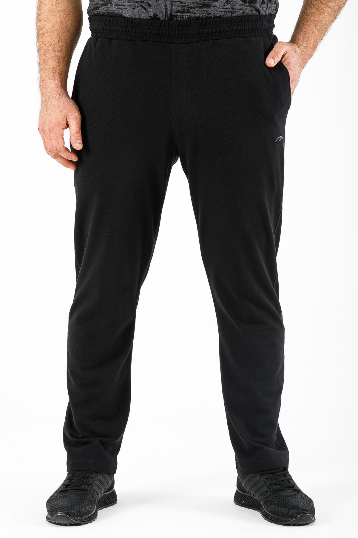 Maraton Büyük Beden Erkek Siyah- Eşofman Altı