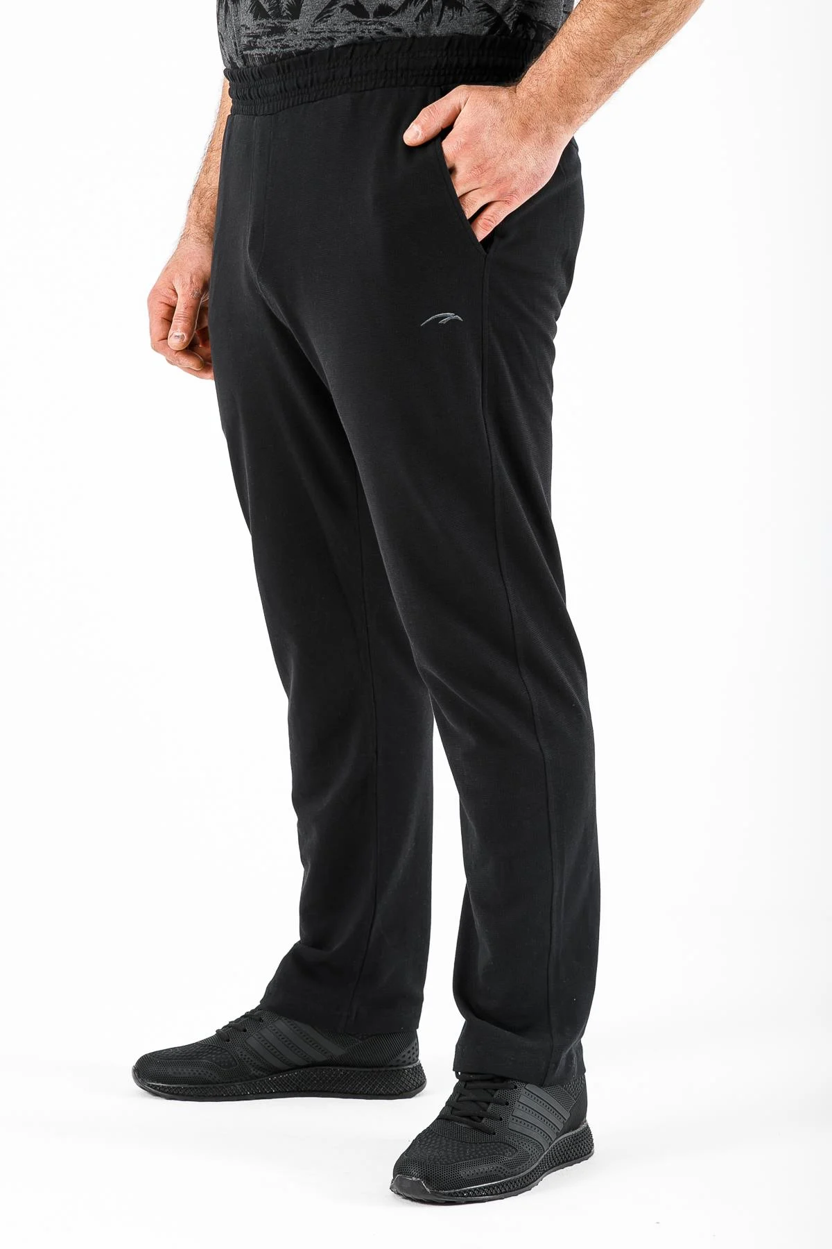 Maraton Büyük Beden Erkek Siyah- Eşofman Altı - 4