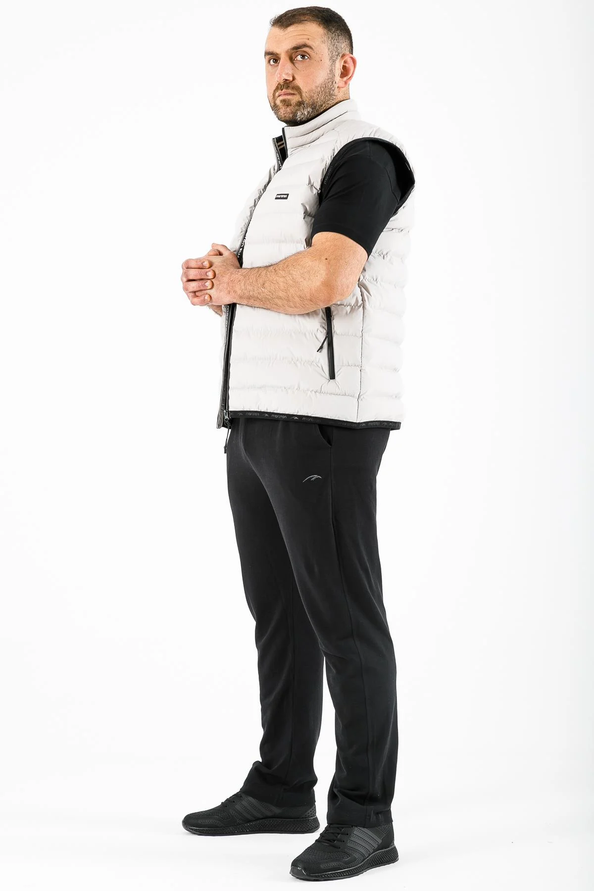 Maraton Büyük Beden Erkek Siyah- Eşofman Altı - 5