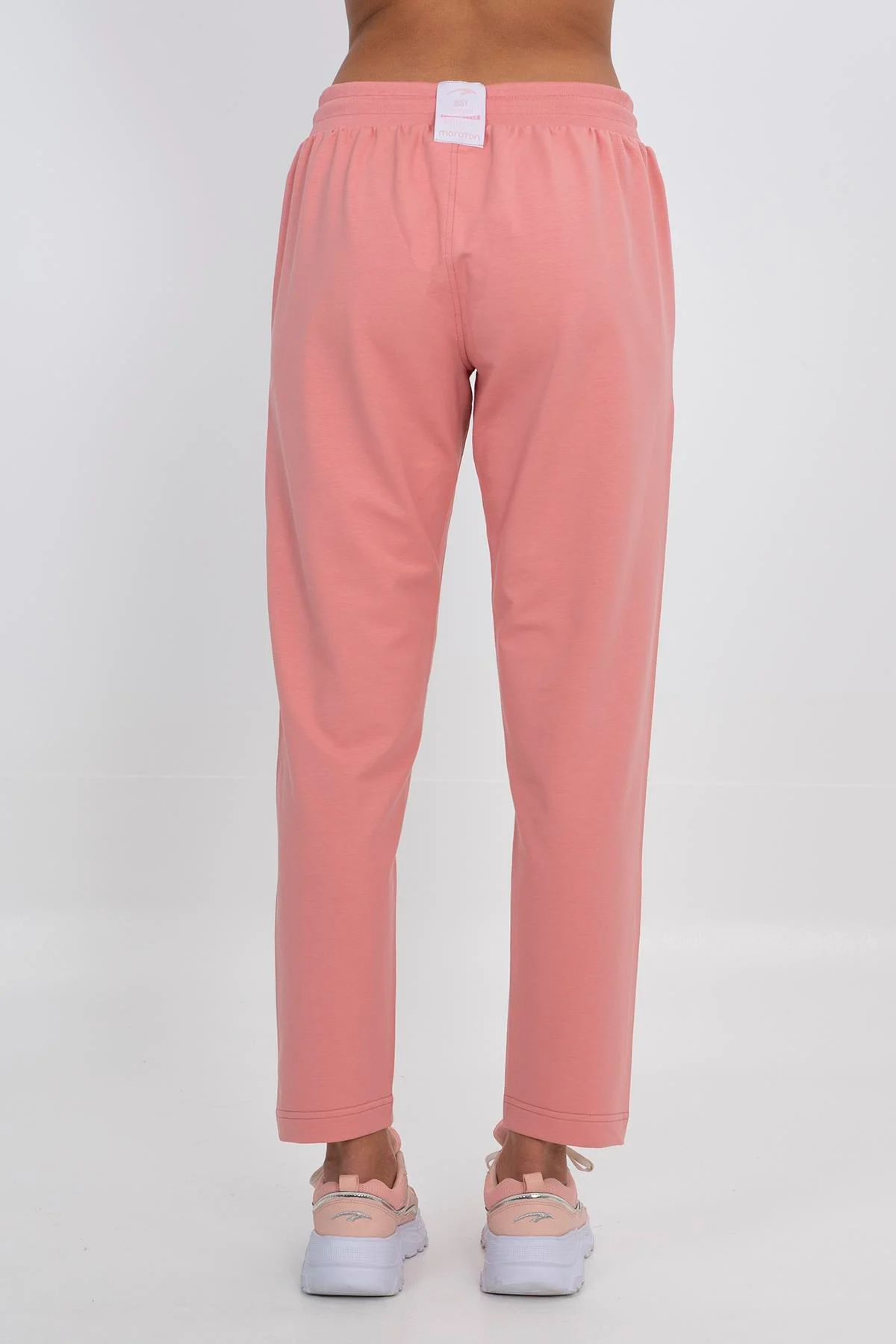 Maraton Büyük Beden Kadın Düz Paça Gül Rengi Pantolon - 3