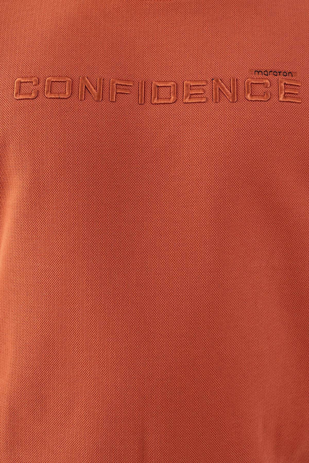 Maraton Comfort Erkek Bisiklet Yaka Kiremit-Siyah Sweatshirt - 5