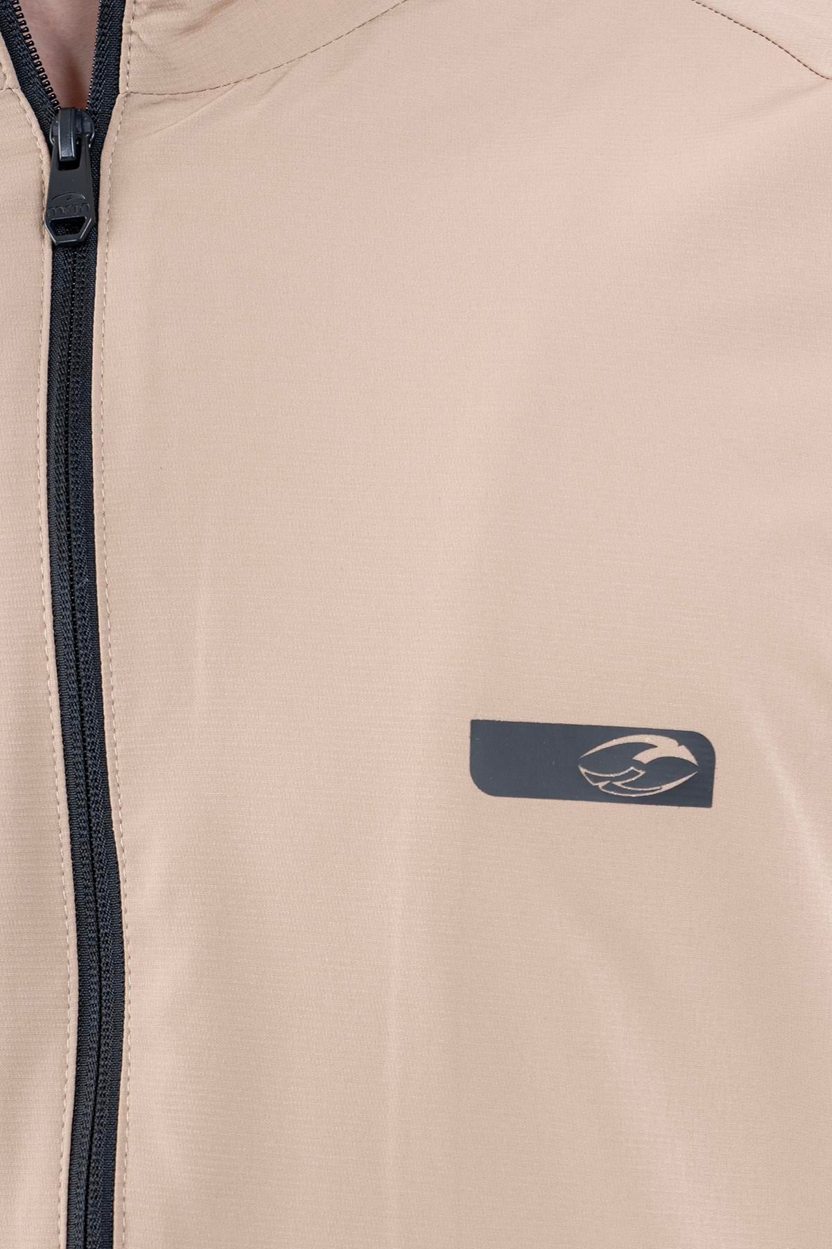 Maraton Comfort Erkek Dik Yaka Düz Paça Açık Vizon Eşofman Takımı - 6