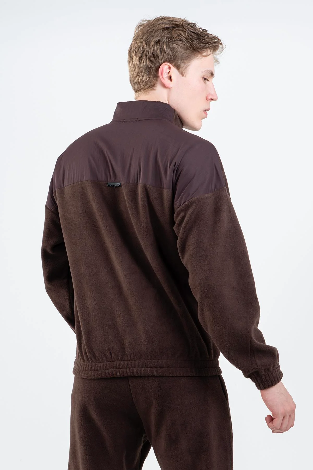 Maraton Comfort Erkek Dik Yaka Kahverengi Sweatshirt - 3