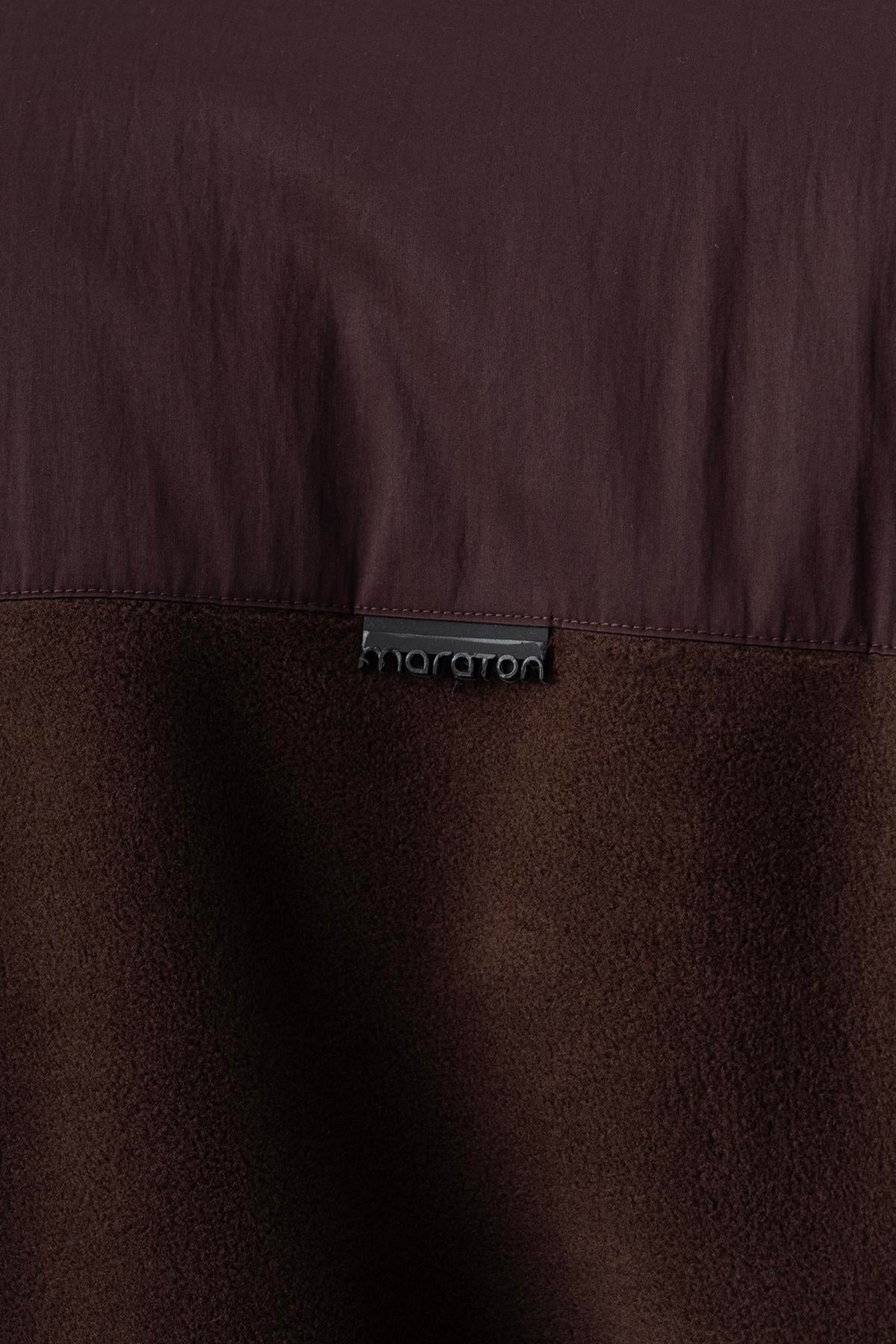 Maraton Comfort Erkek Dik Yaka Kahverengi Sweatshirt - 8