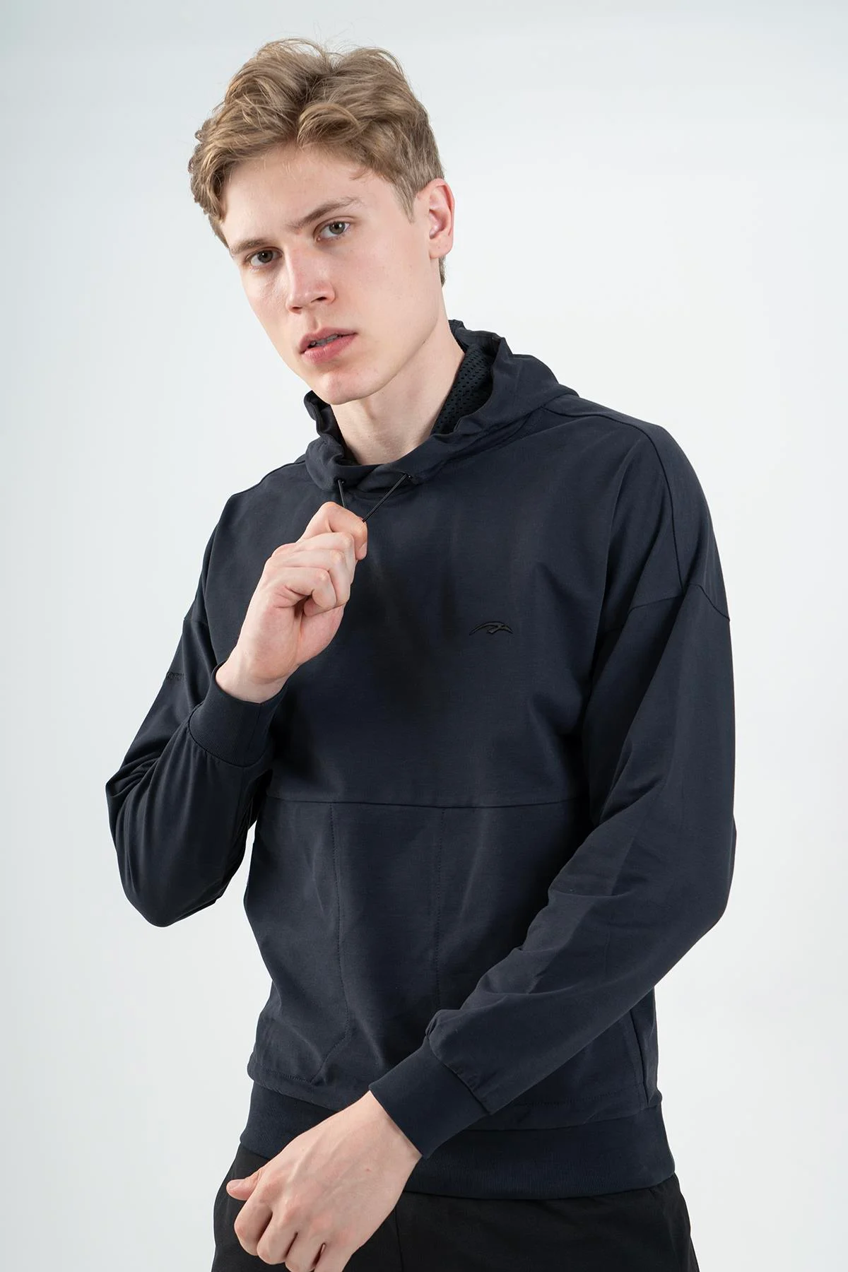 Maraton Comfort Erkek Kapüşonlu Antrasit Sweatshirt