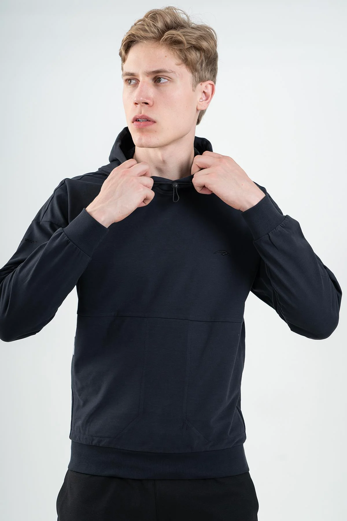 Maraton Comfort Erkek Kapüşonlu Antrasit Sweatshirt - 4