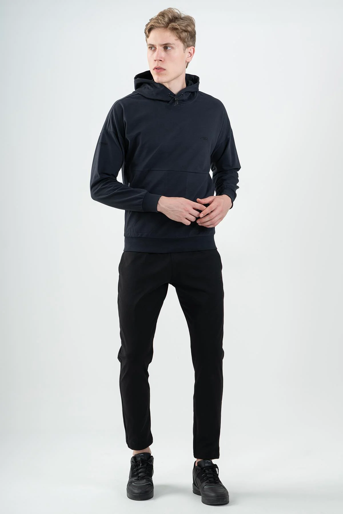 Maraton Comfort Erkek Kapüşonlu Antrasit Sweatshirt - 5