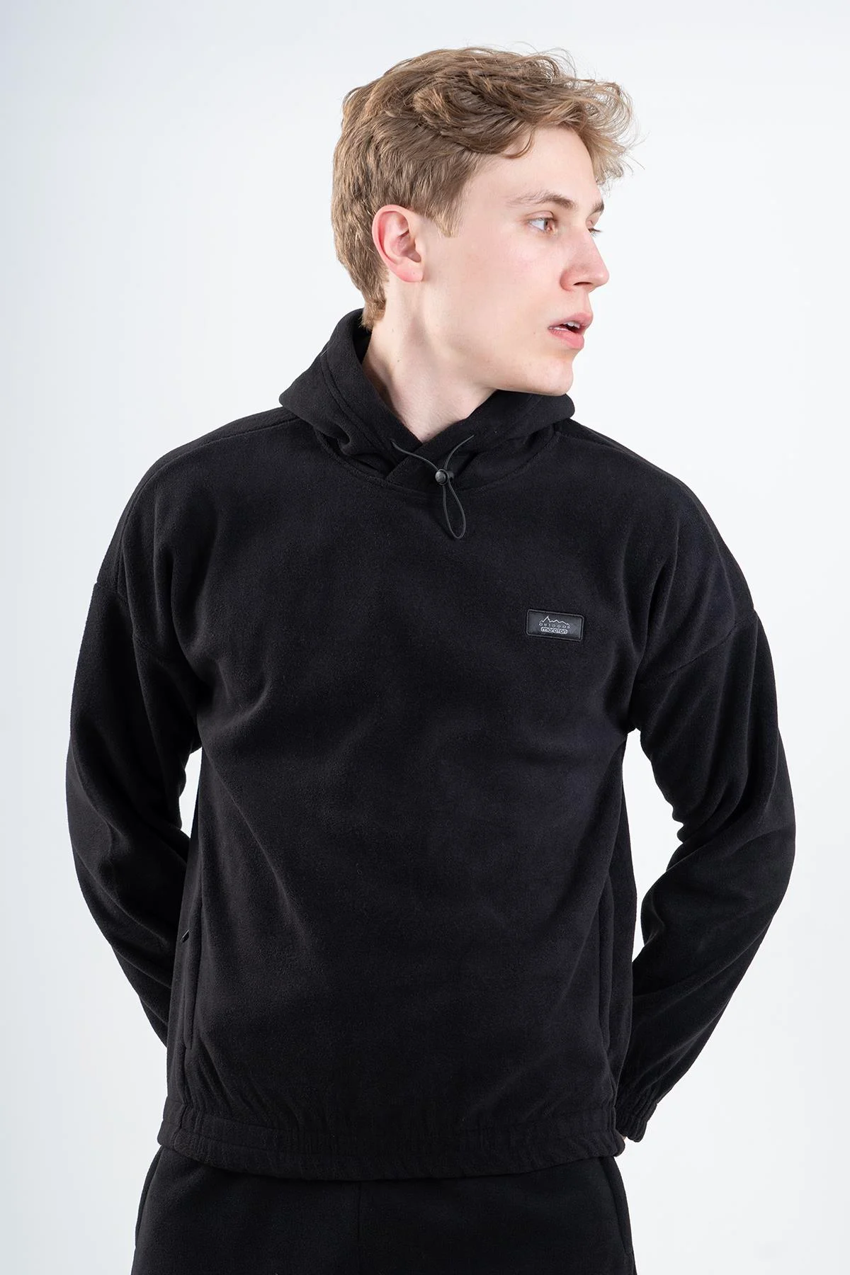 Maraton Comfort Erkek Kapüşonlu Siyah- Sweatshirt - 4