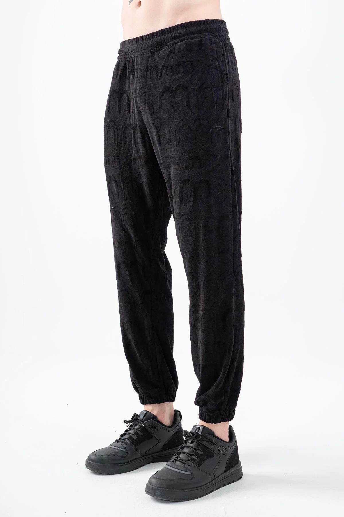 Maraton Comfort Erkek Lastik Paça Siyah Eşofman Altı